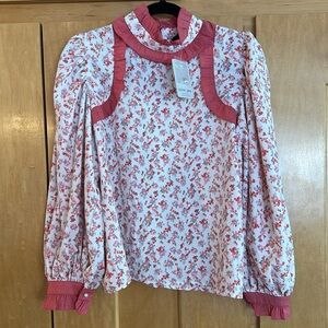 💘 Sister Jane for Urban Outfitters Cottagecore Ruffle Long Sleeved Large Blouse